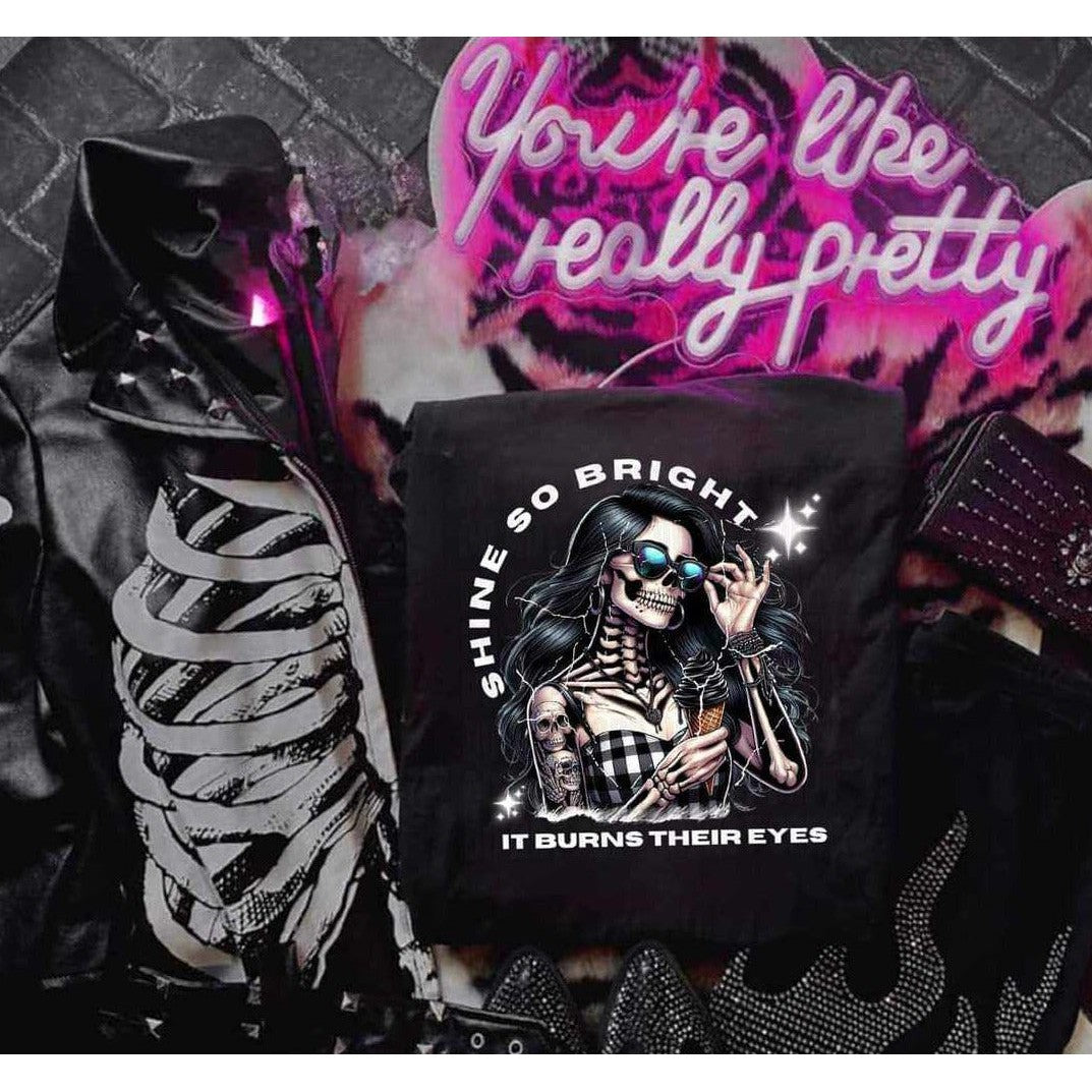 Shine So Bright It Burns Their Eyes Graphic Tee