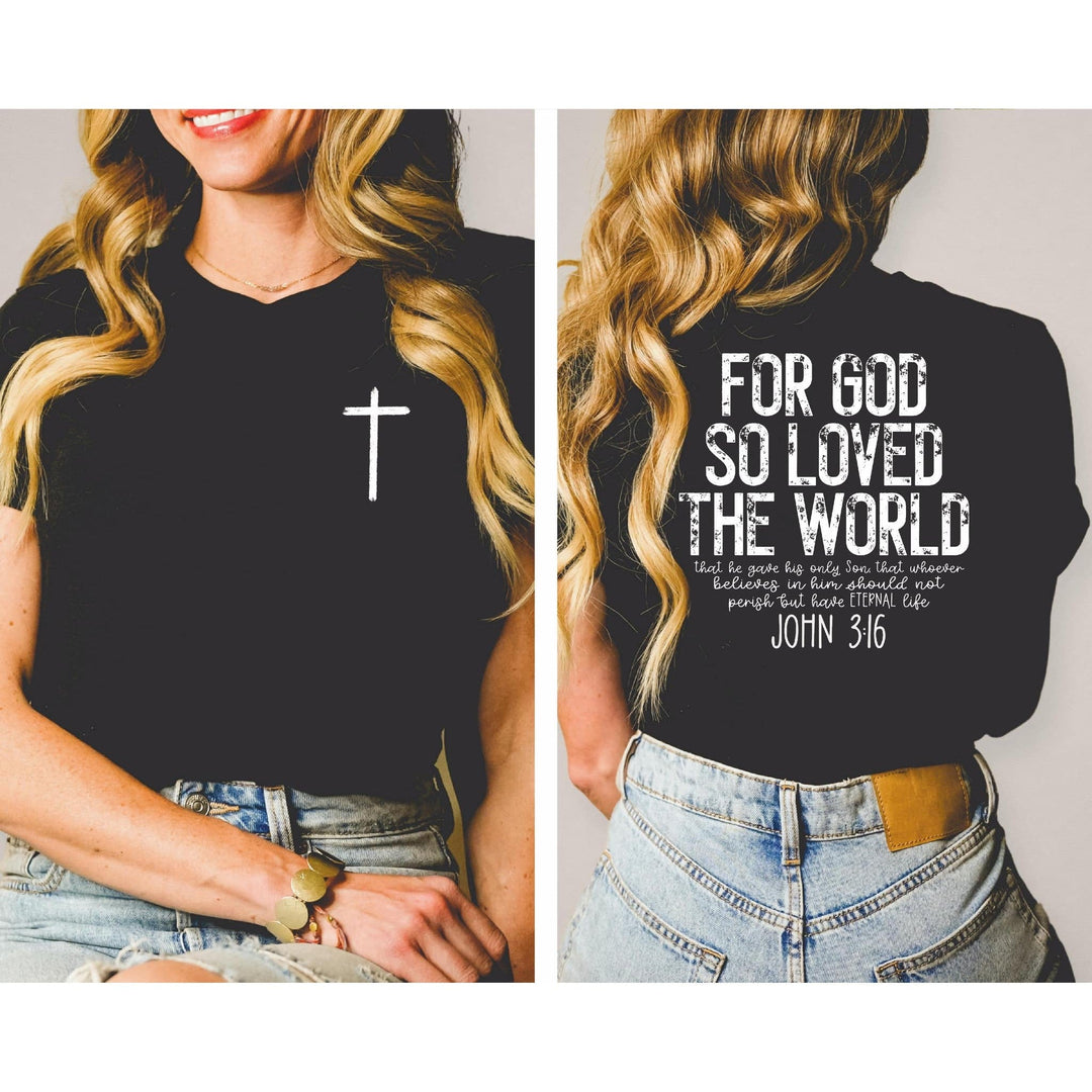 For God so loved the world - With Pocket Accent Graphic Tee
