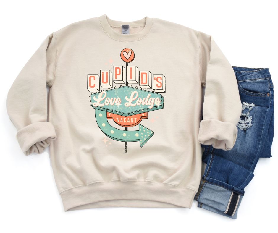 Womens - PREORDER: Cupid's Love Lodge Valentine Sweatshirt