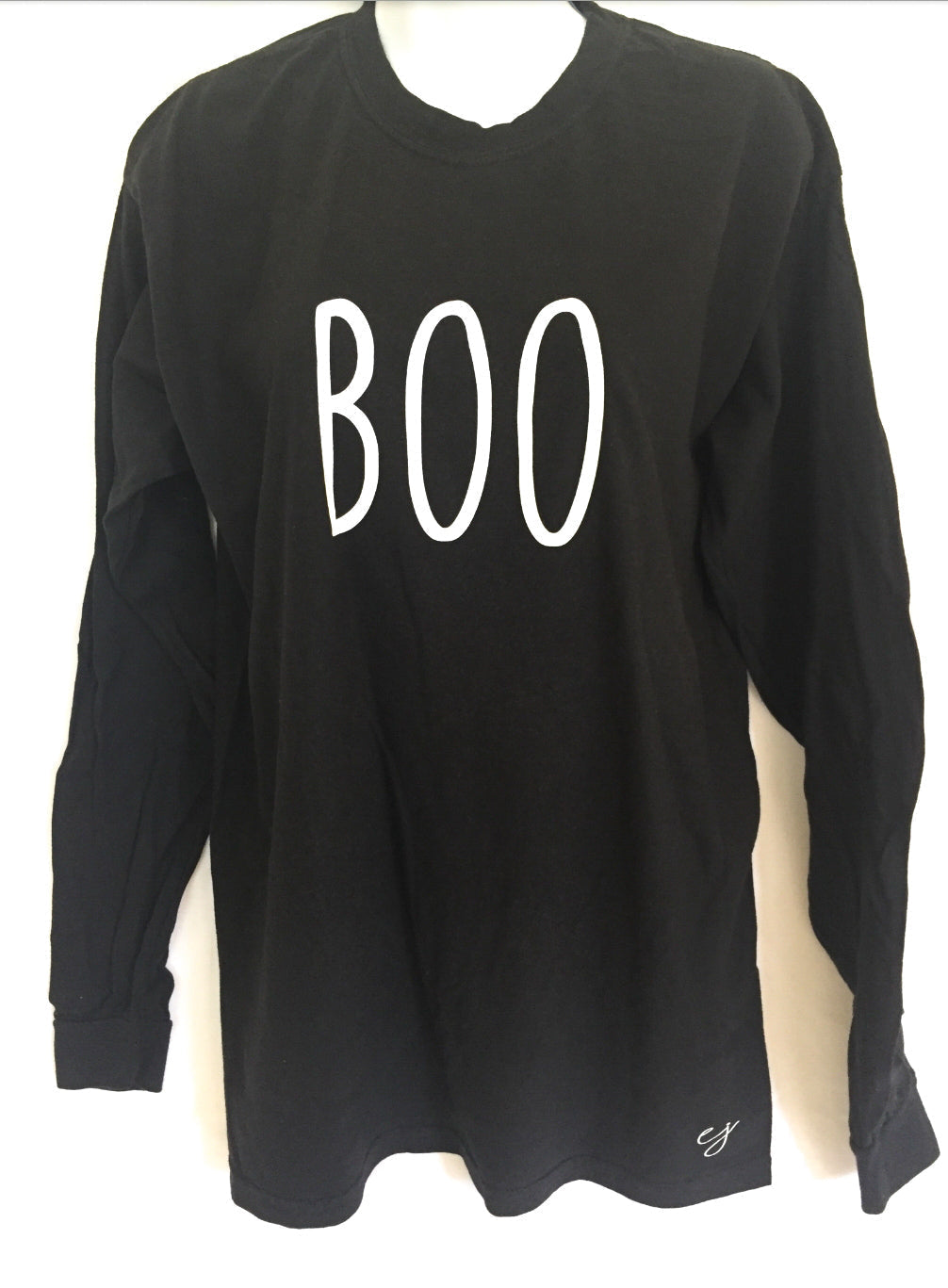 Long Sleeve Shirt - Boo Halloween Simple Sayings Long Sleeve T-Shirt