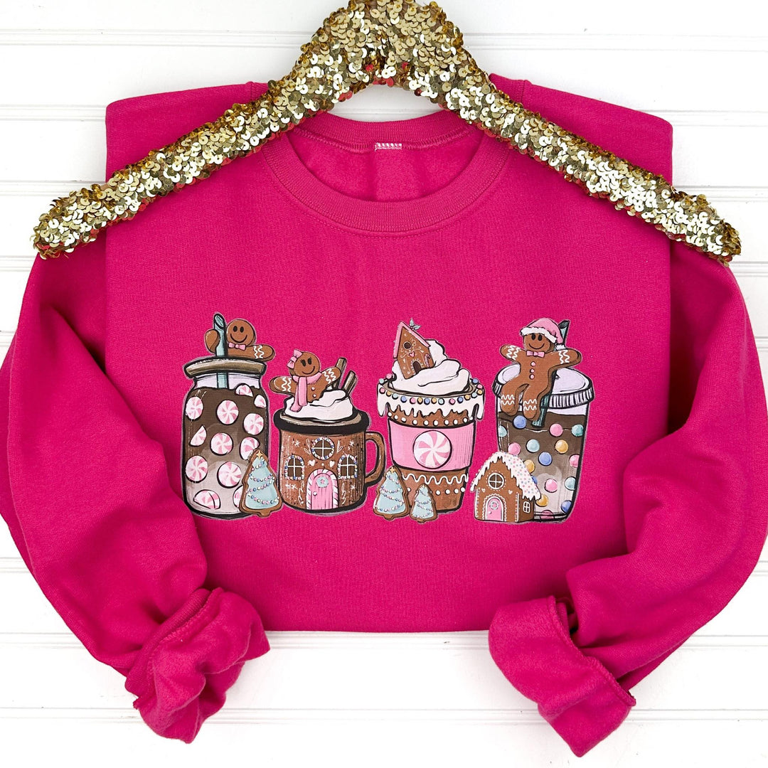 Womens - PREORDER: Gingerbread Drinks Sweatshirt