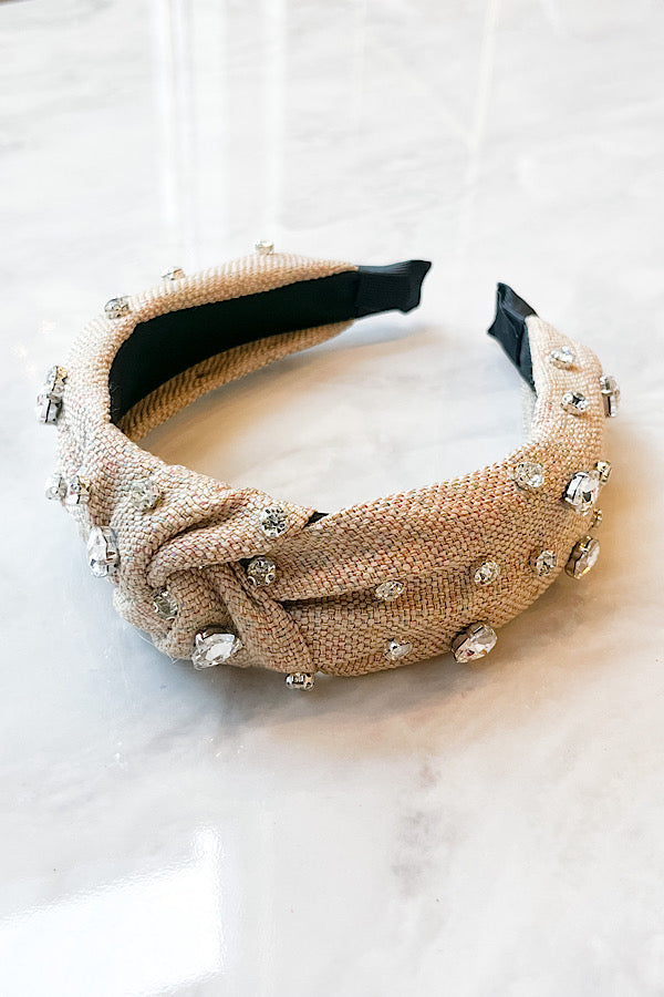 WS 600 Accessories - Margo Tan Studded Headband