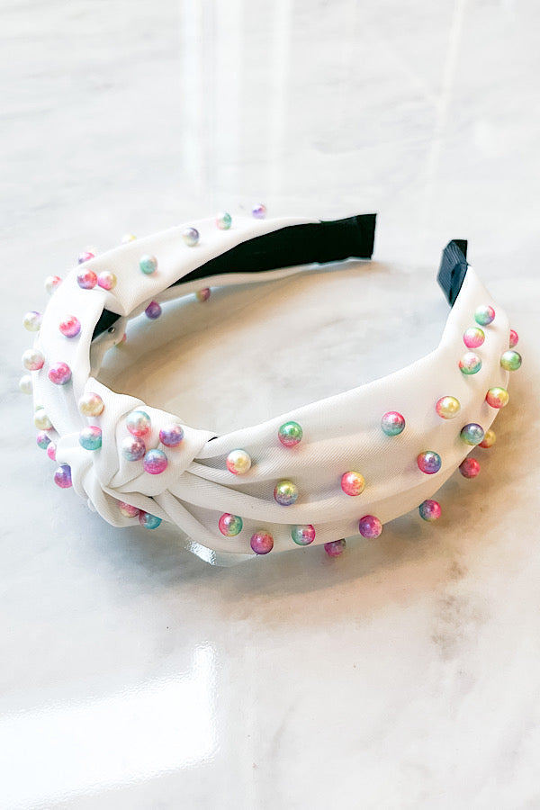 WS 600 Accessories - Sadie White Pearl Headband