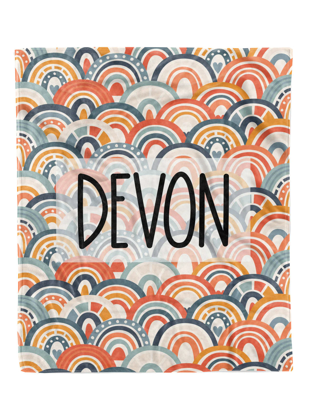 PREORDER: Retro Rainbows Custom Minky Blanket