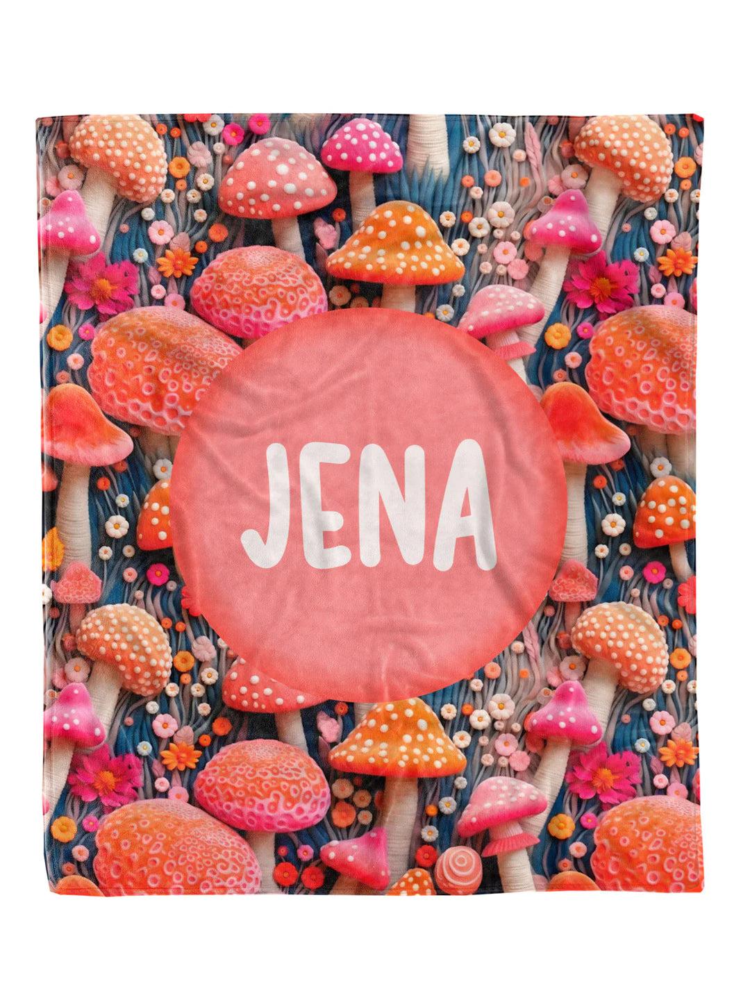PREORDER: Groovy Mushrooms Custom Minky Blanket