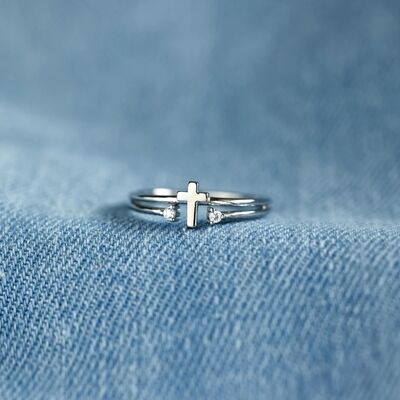 925 Sterling Silver Cross Ring-Ever Joy