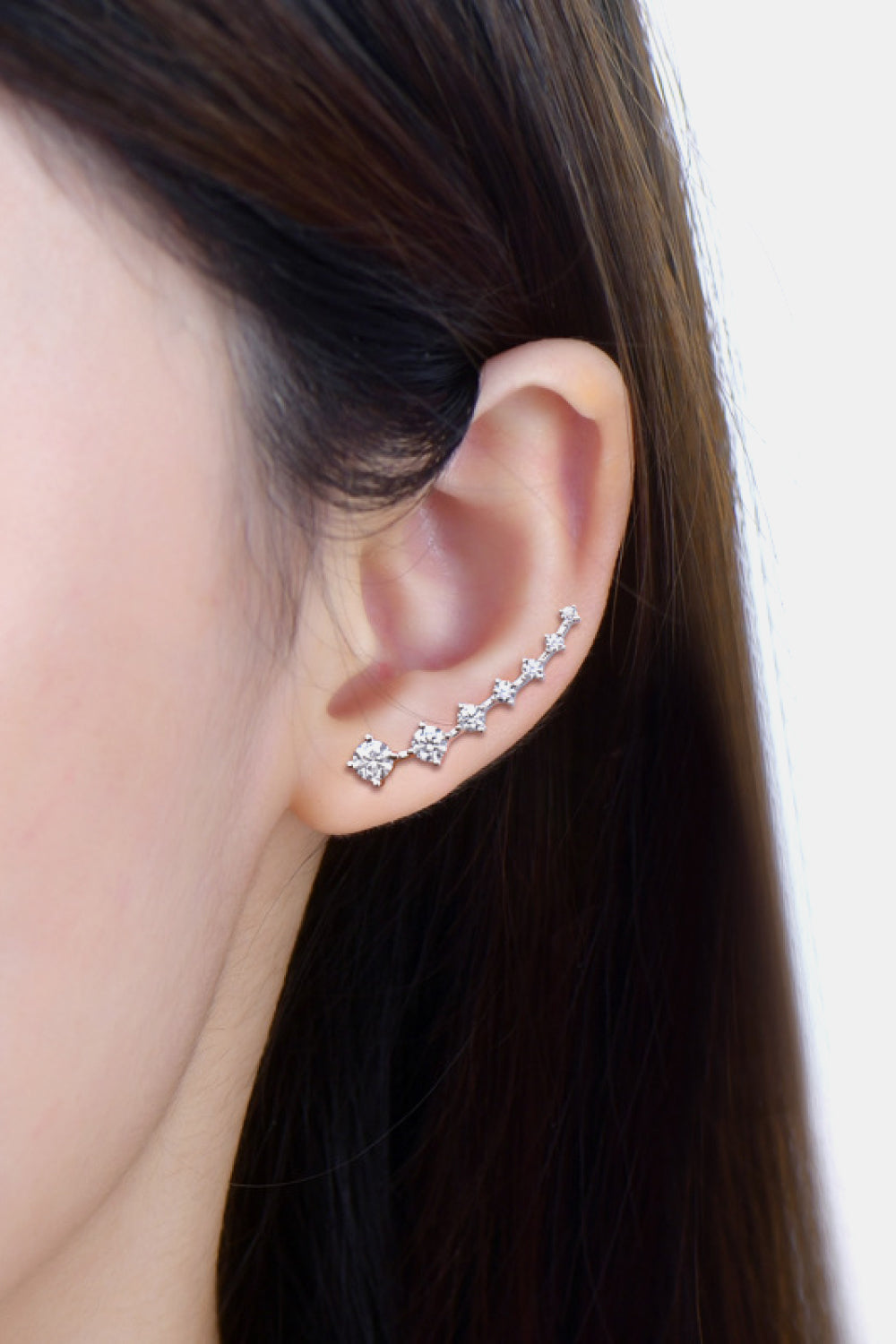 1.9 Carat Moissanite 925 Sterling Silver Earrings-Ever Joy