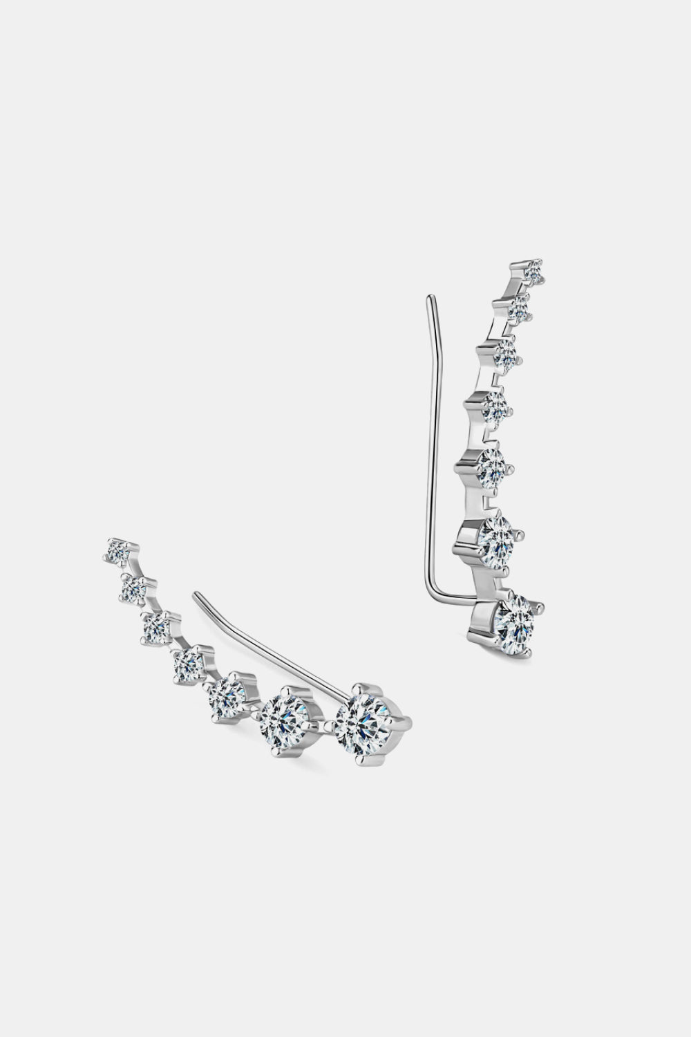 1.9 Carat Moissanite 925 Sterling Silver Earrings-Ever Joy