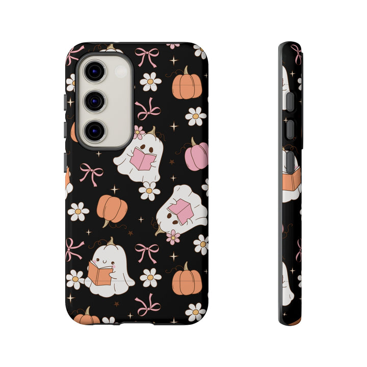 Cute Ghost Phone Case | Fall Aesthetic, Halloween Gift, Phone Accessories, Spooky Decor, Book Lover