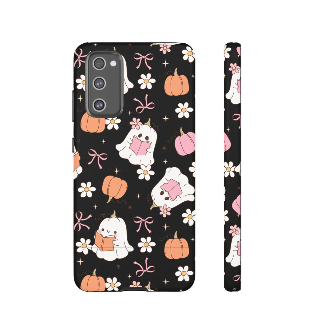 Cute Ghost Phone Case | Fall Aesthetic, Halloween Gift, Phone Accessories, Spooky Decor, Book Lover