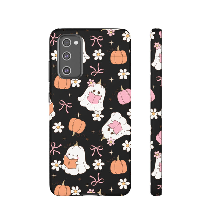 Cute Ghost Phone Case | Fall Aesthetic, Halloween Gift, Phone Accessories, Spooky Decor, Book Lover