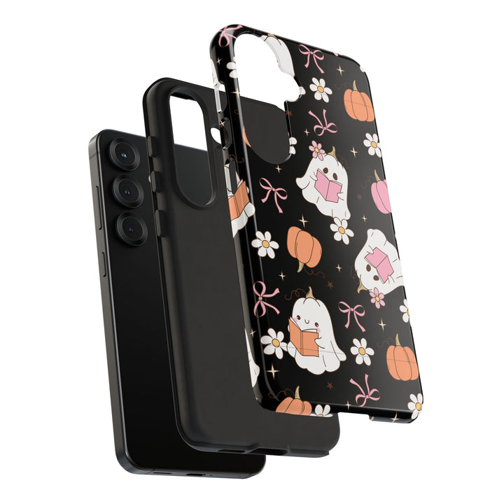 Cute Ghost Phone Case | Fall Aesthetic, Halloween Gift, Phone Accessories, Spooky Decor, Book Lover