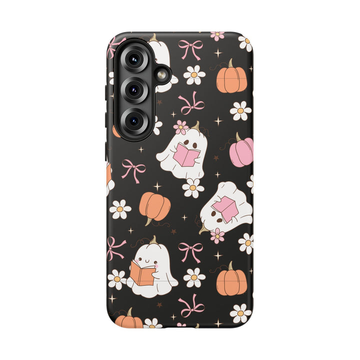Cute Ghost Phone Case | Fall Aesthetic, Halloween Gift, Phone Accessories, Spooky Decor, Book Lover