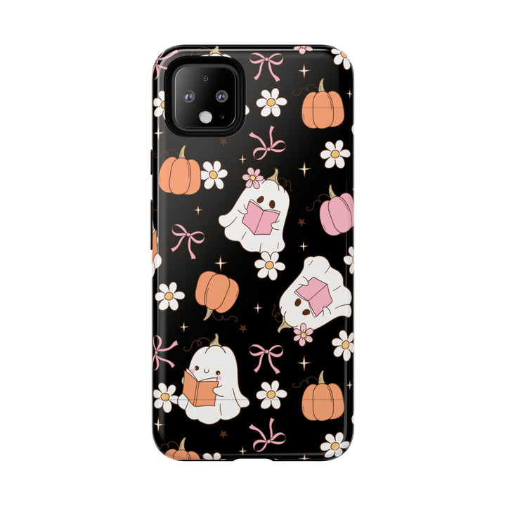 Cute Ghost Phone Case | Fall Aesthetic, Halloween Gift, Phone Accessories, Spooky Decor, Book Lover