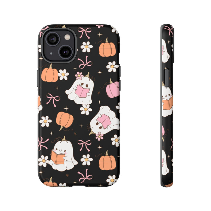 Cute Ghost Phone Case | Fall Aesthetic, Halloween Gift, Phone Accessories, Spooky Decor, Book Lover
