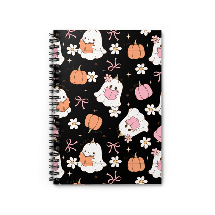 Spooky Cute Bookish Ghost Notebook – Pastel Halloween Journal for Readers & Writers