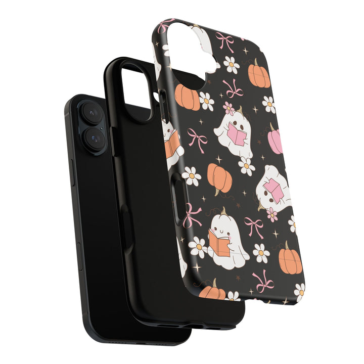 Cute Ghost Phone Case | Fall Aesthetic, Halloween Gift, Phone Accessories, Spooky Decor, Book Lover