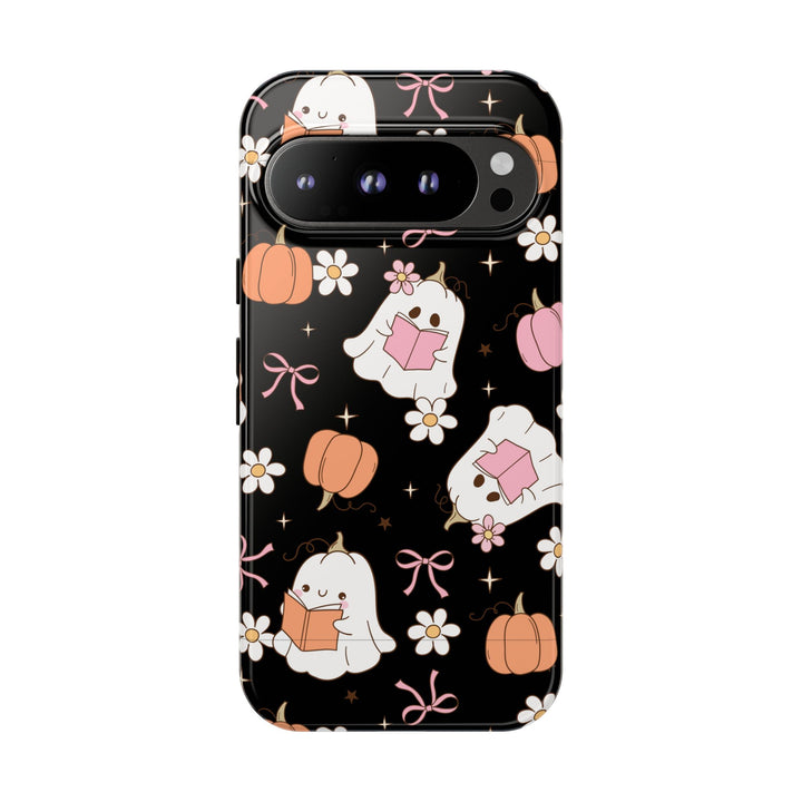Cute Ghost Phone Case | Fall Aesthetic, Halloween Gift, Phone Accessories, Spooky Decor, Book Lover