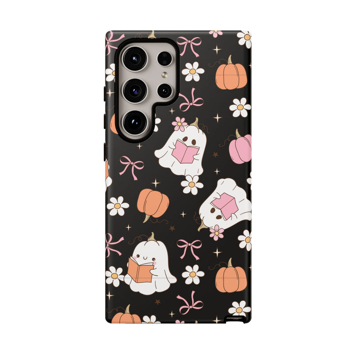 Cute Ghost Phone Case | Fall Aesthetic, Halloween Gift, Phone Accessories, Spooky Decor, Book Lover