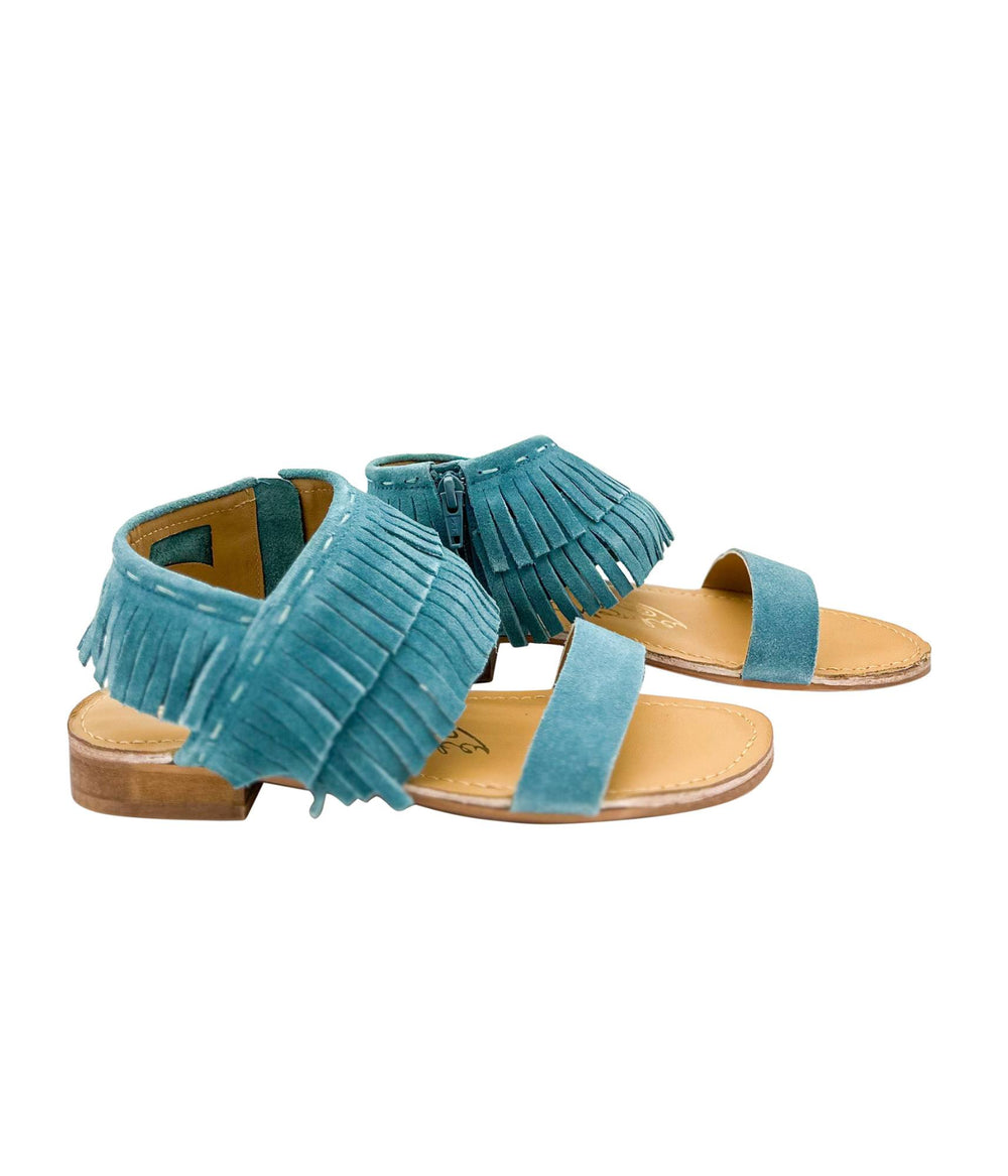 Shoes - Fringe Star Sandal In Teal