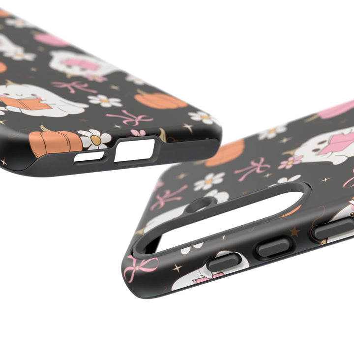 Cute Ghost Phone Case | Fall Aesthetic, Halloween Gift, Phone Accessories, Spooky Decor, Book Lover