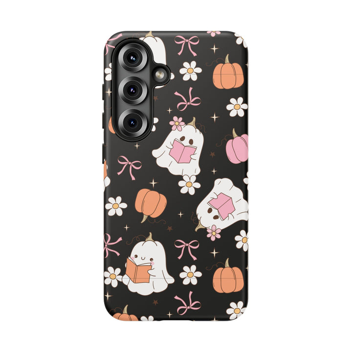 Cute Ghost Phone Case | Fall Aesthetic, Halloween Gift, Phone Accessories, Spooky Decor, Book Lover