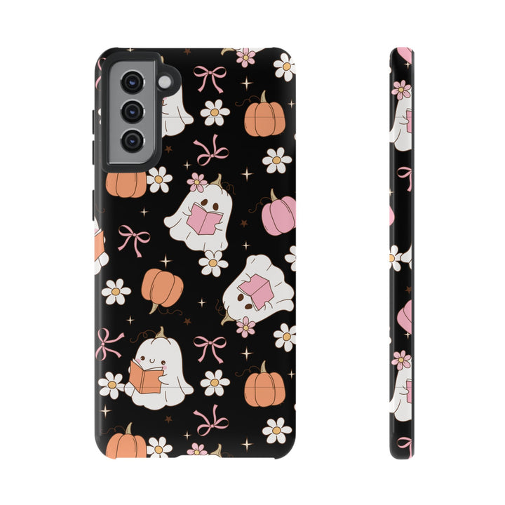 Cute Ghost Phone Case | Fall Aesthetic, Halloween Gift, Phone Accessories, Spooky Decor, Book Lover