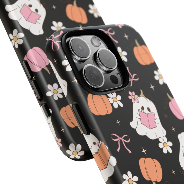 Cute Ghost Phone Case | Fall Aesthetic, Halloween Gift, Phone Accessories, Spooky Decor, Book Lover