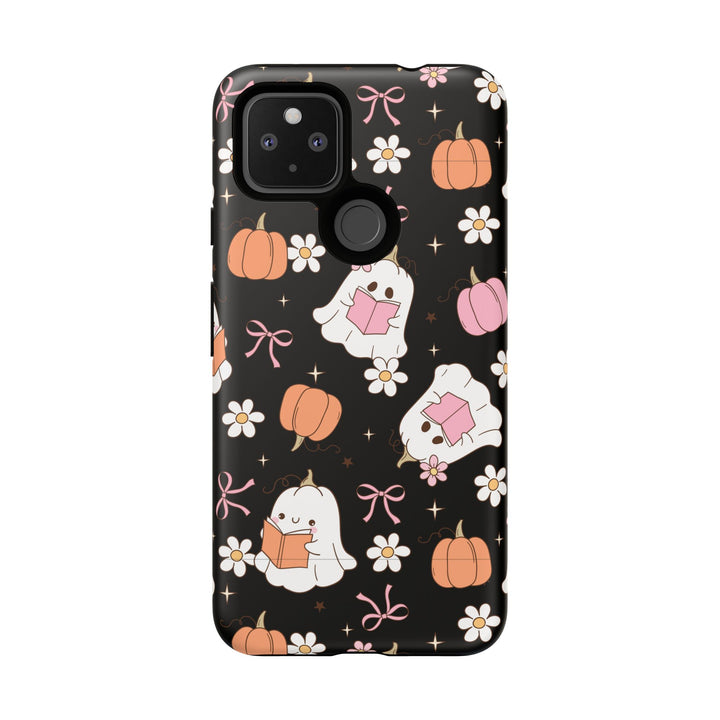 Cute Ghost Phone Case | Fall Aesthetic, Halloween Gift, Phone Accessories, Spooky Decor, Book Lover