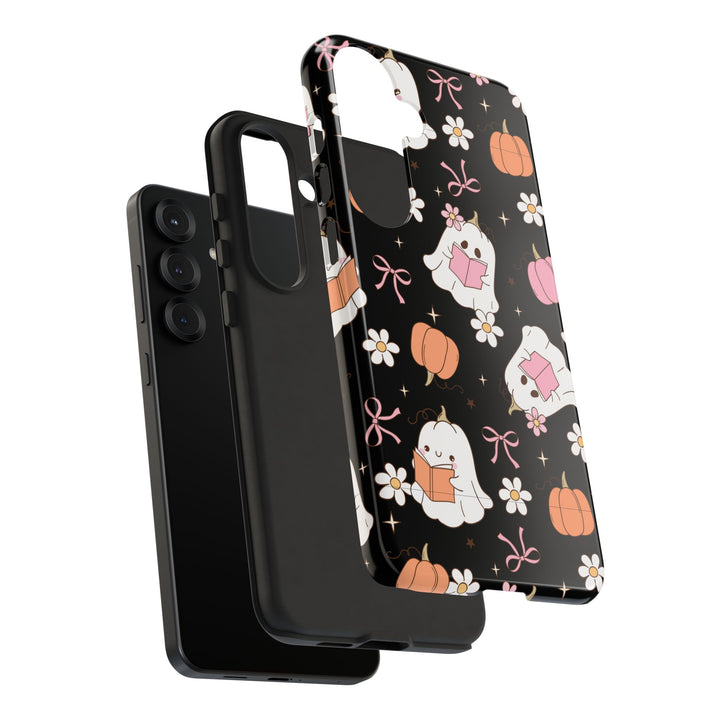 Cute Ghost Phone Case | Fall Aesthetic, Halloween Gift, Phone Accessories, Spooky Decor, Book Lover