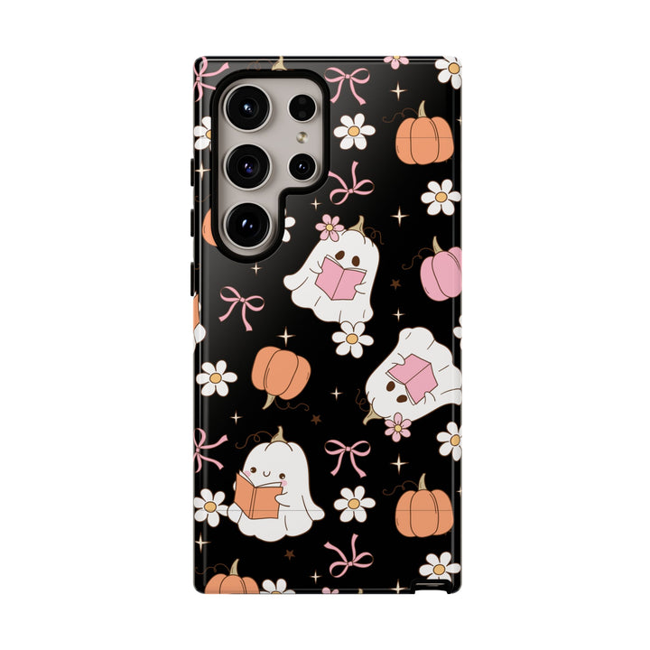 Cute Ghost Phone Case | Fall Aesthetic, Halloween Gift, Phone Accessories, Spooky Decor, Book Lover
