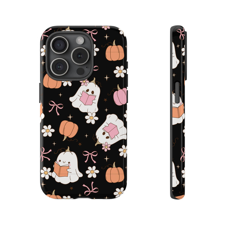 Cute Ghost Phone Case | Fall Aesthetic, Halloween Gift, Phone Accessories, Spooky Decor, Book Lover