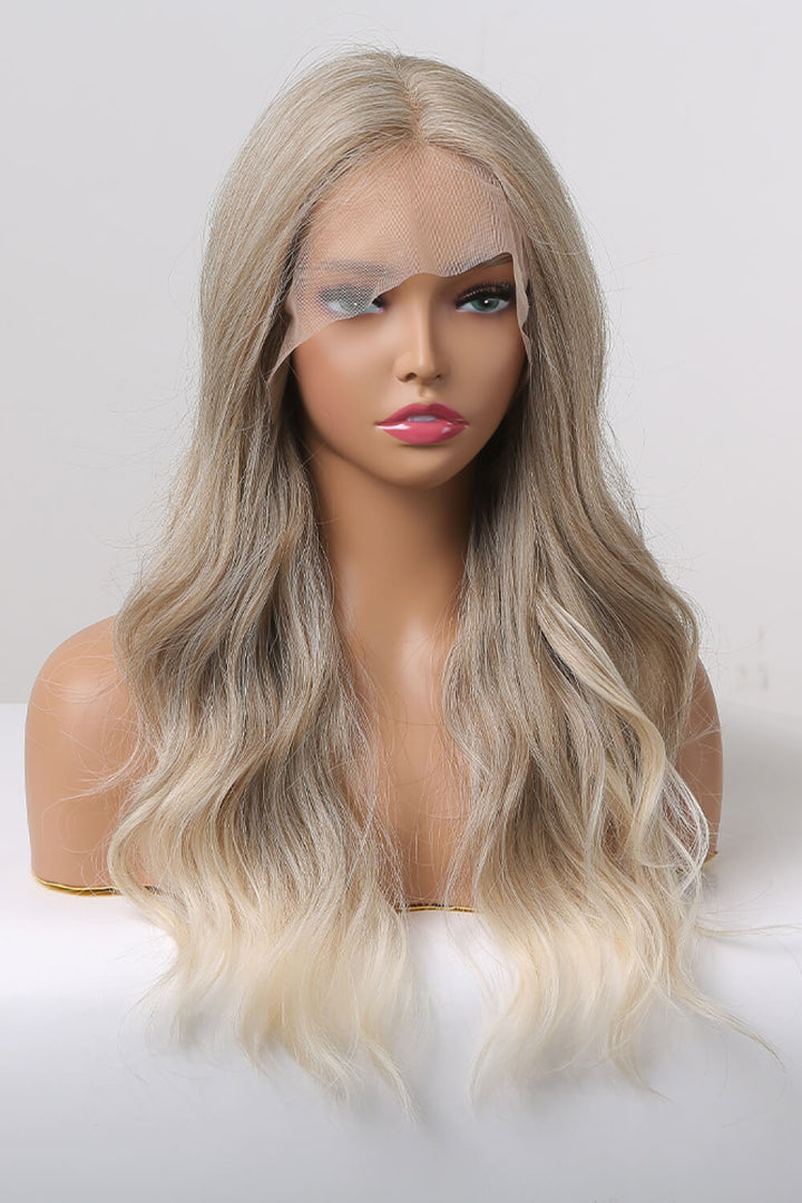 13*2" Lace Front Wigs Synthetic Long Wave 24" 150% Density in Medium Blonde Highlights-Ever Joy