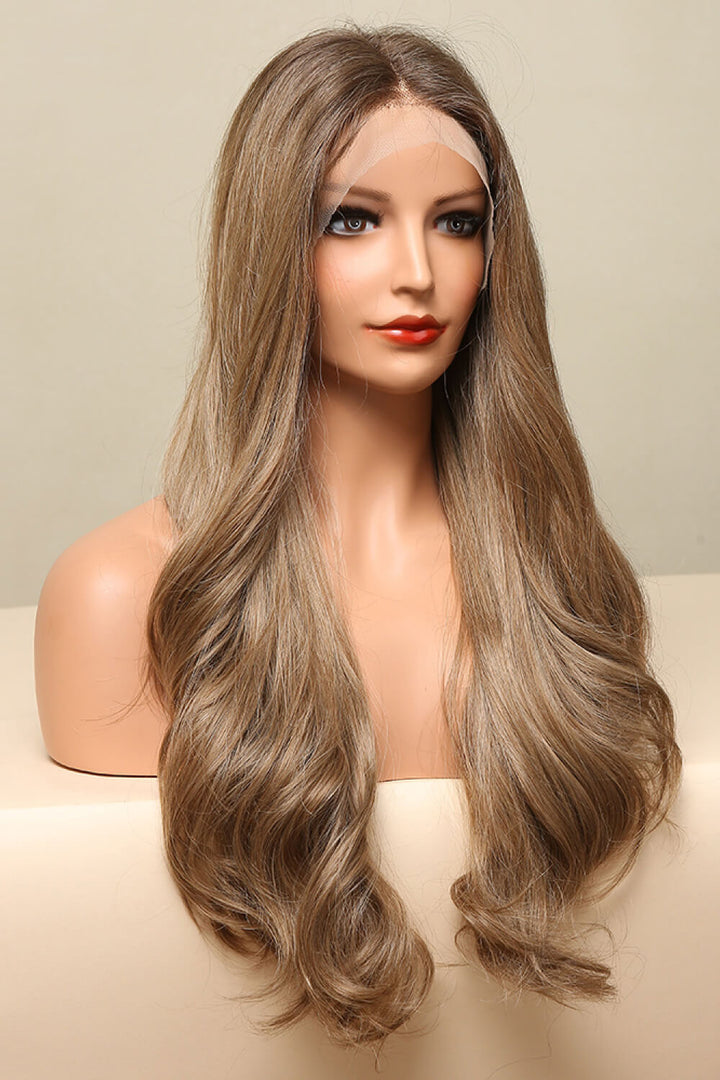13*2" Lace Front Wigs Synthetic Long Wave 26" 150% Density in Golden Brown-Ever Joy