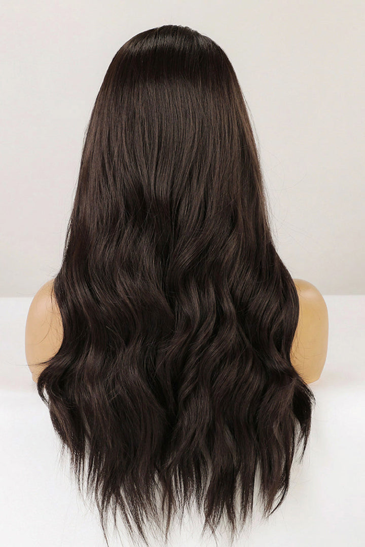 13*2" Lace Front Wigs Synthetic Long Wave 26" Heat Safe 150% Density in Brown-Ever Joy