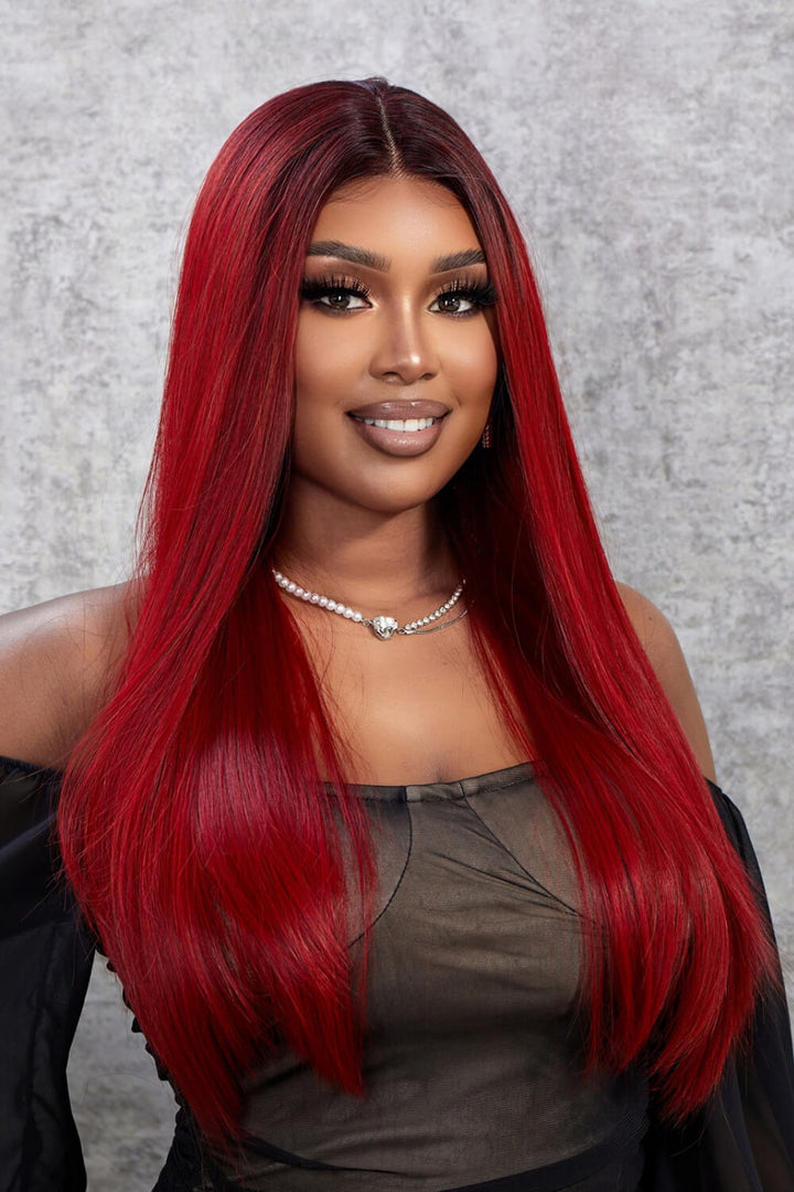 13*2" Lace Front Wigs Synthetic Straight 26" 150% Density-Ever Joy