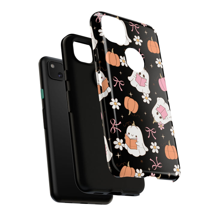 Cute Ghost Phone Case | Fall Aesthetic, Halloween Gift, Phone Accessories, Spooky Decor, Book Lover