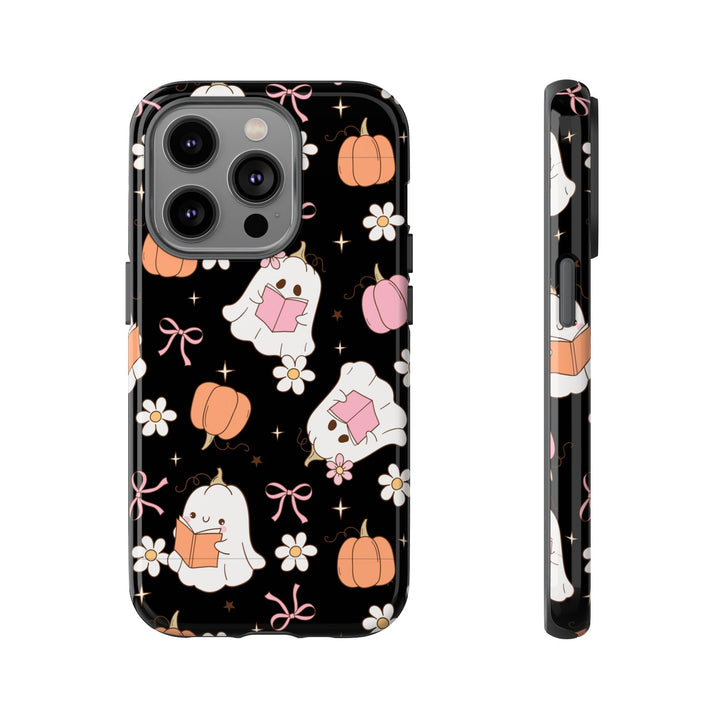 Cute Ghost Phone Case | Fall Aesthetic, Halloween Gift, Phone Accessories, Spooky Decor, Book Lover