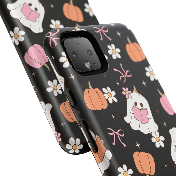 Cute Ghost Phone Case | Fall Aesthetic, Halloween Gift, Phone Accessories, Spooky Decor, Book Lover