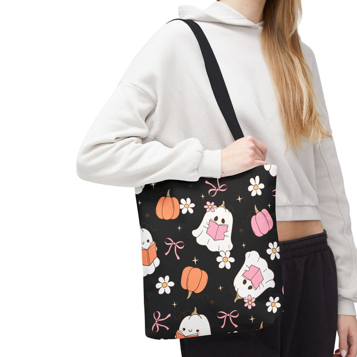 Whimsical Ghost Tote Bag | Cute Halloween Bag, Trick-or-Treat Tote, Fall Shopping Bag, Spooky Gift, Candy Bag