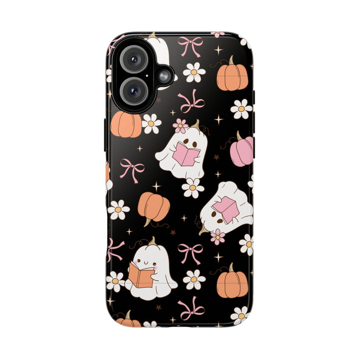 Cute Ghost Phone Case | Fall Aesthetic, Halloween Gift, Phone Accessories, Spooky Decor, Book Lover