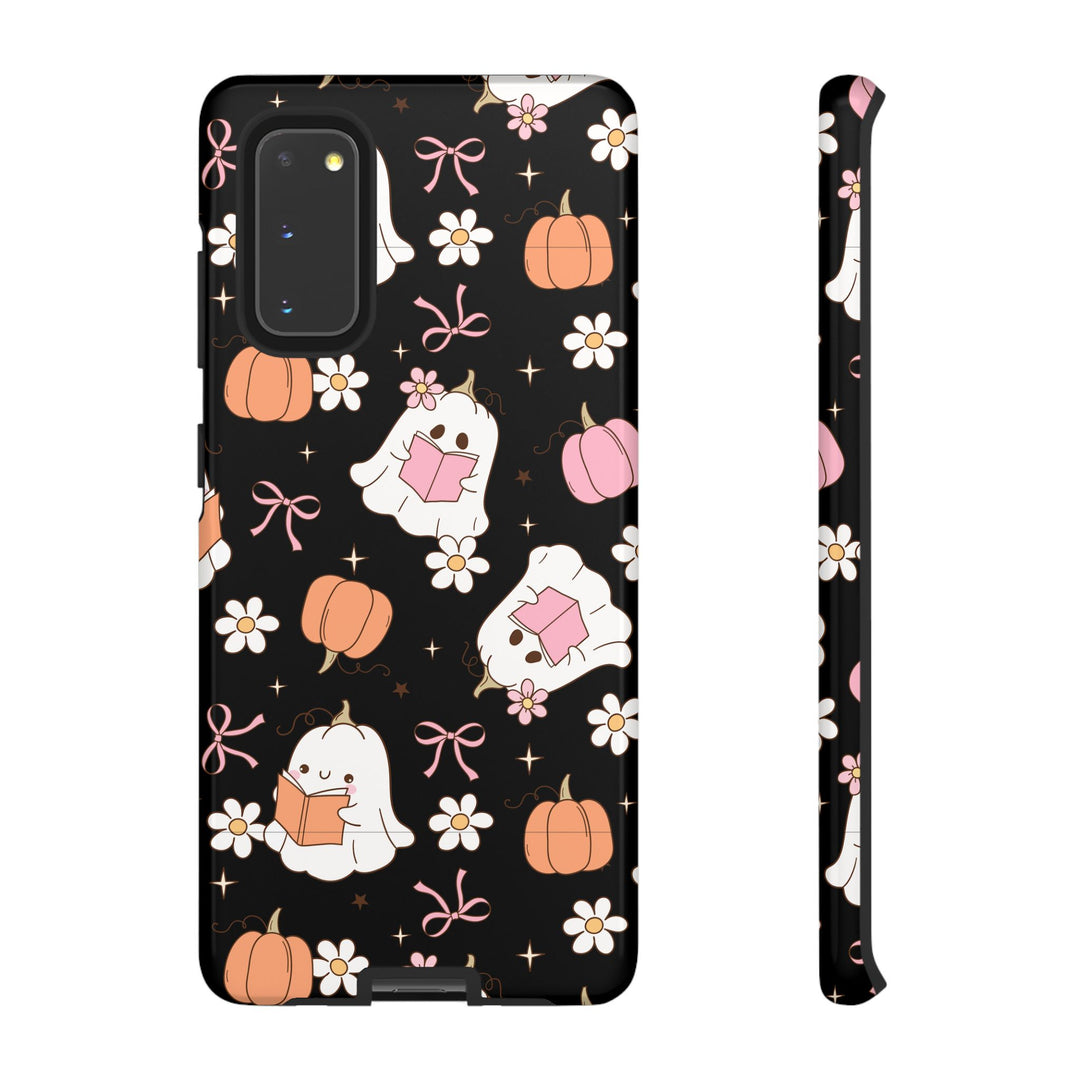 Cute Ghost Phone Case | Fall Aesthetic, Halloween Gift, Phone Accessories, Spooky Decor, Book Lover