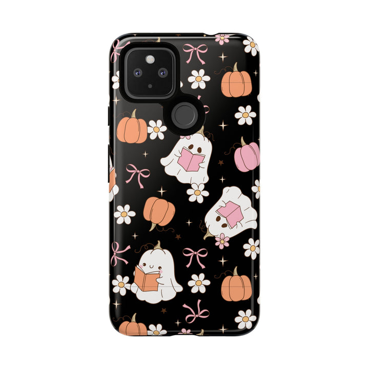 Cute Ghost Phone Case | Fall Aesthetic, Halloween Gift, Phone Accessories, Spooky Decor, Book Lover