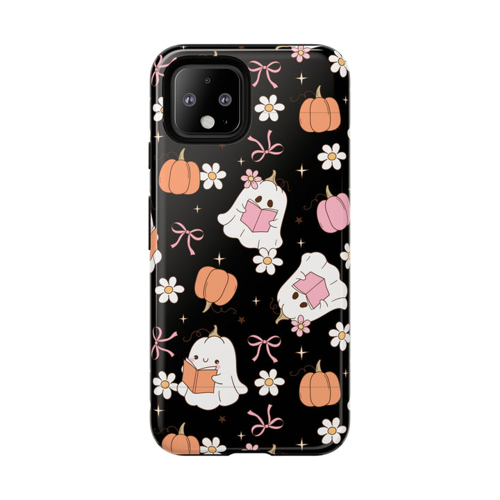 Cute Ghost Phone Case | Fall Aesthetic, Halloween Gift, Phone Accessories, Spooky Decor, Book Lover