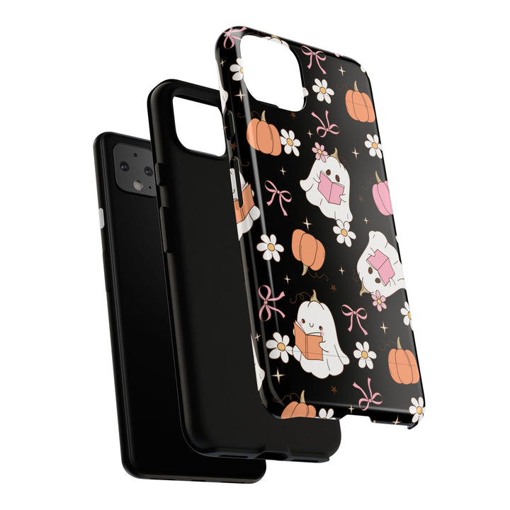 Cute Ghost Phone Case | Fall Aesthetic, Halloween Gift, Phone Accessories, Spooky Decor, Book Lover