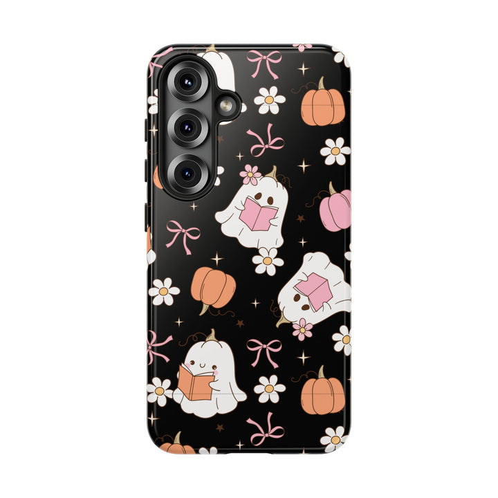 Cute Ghost Phone Case | Fall Aesthetic, Halloween Gift, Phone Accessories, Spooky Decor, Book Lover
