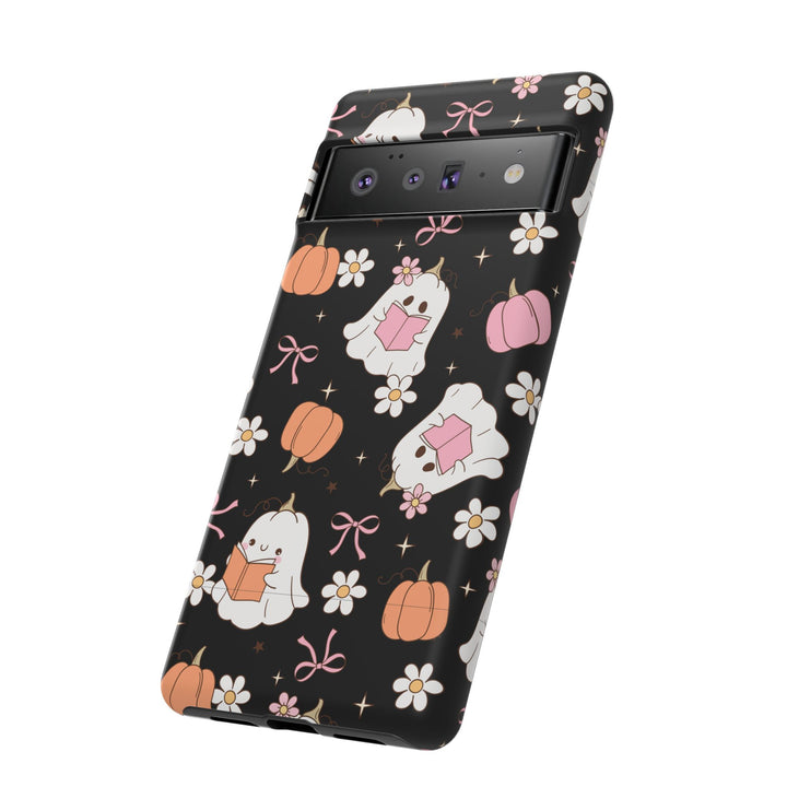 Cute Ghost Phone Case | Fall Aesthetic, Halloween Gift, Phone Accessories, Spooky Decor, Book Lover