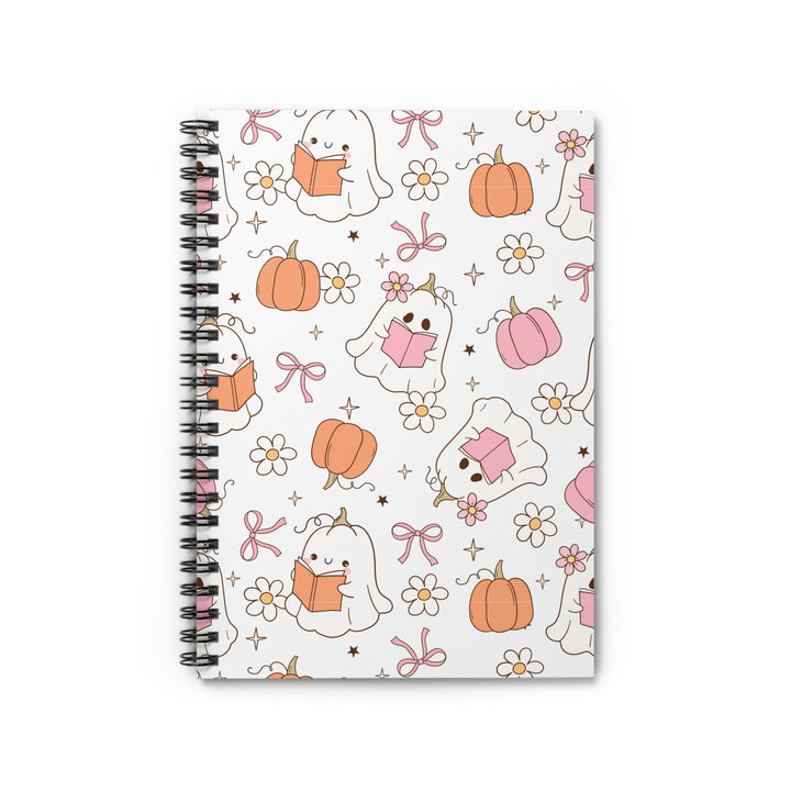 Spooky Cute Bookish Ghost Notebook – Pastel Halloween Journal for Readers & Writers