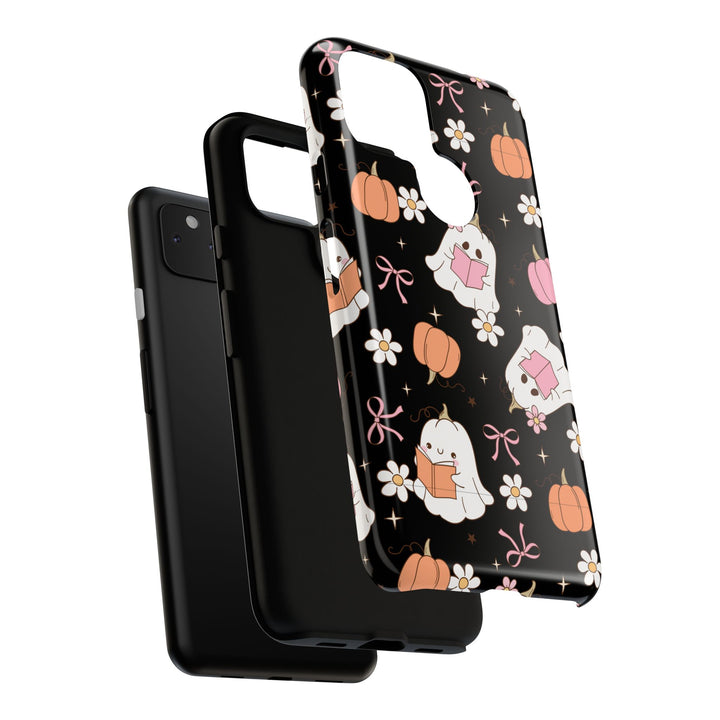 Cute Ghost Phone Case | Fall Aesthetic, Halloween Gift, Phone Accessories, Spooky Decor, Book Lover