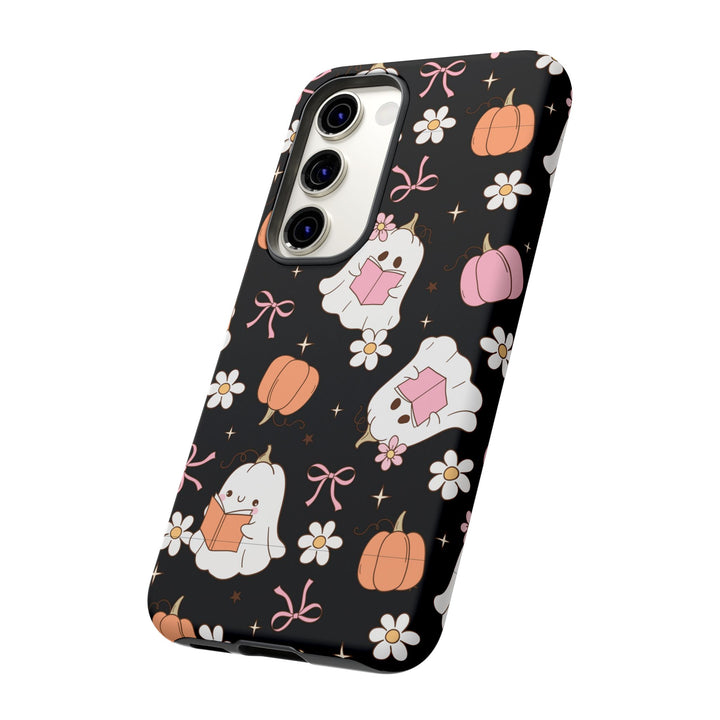 Cute Ghost Phone Case | Fall Aesthetic, Halloween Gift, Phone Accessories, Spooky Decor, Book Lover